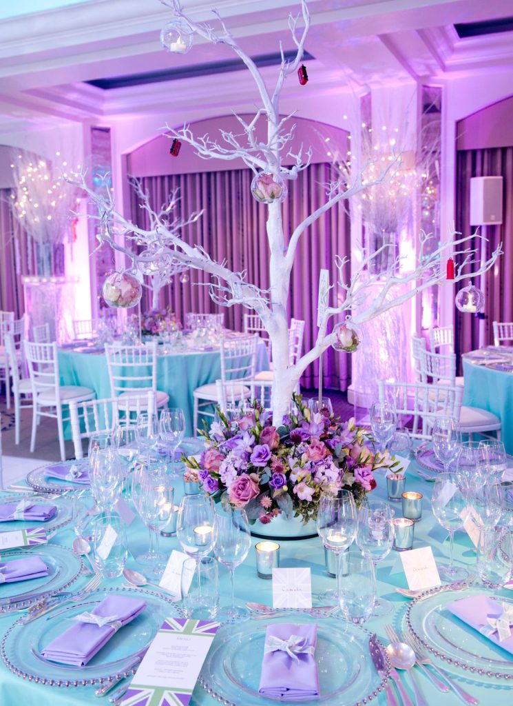 Unique Winter Wonderland centrepiece snow branches