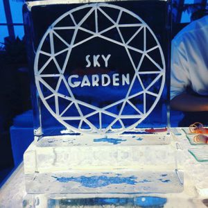 sky garden ice sculpture