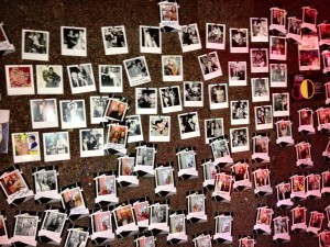 Studio 54 polaroid wall