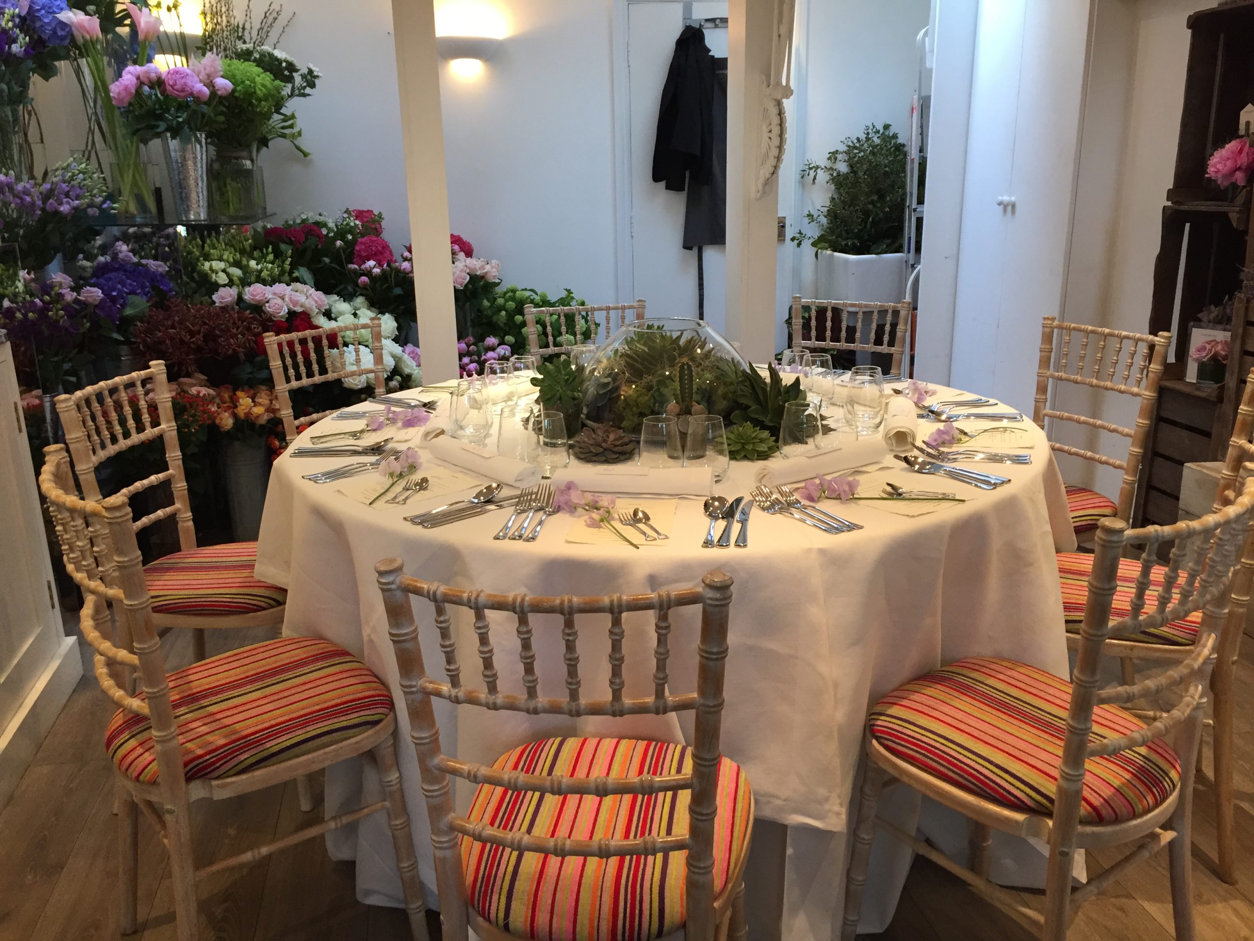 Lavender Green Table