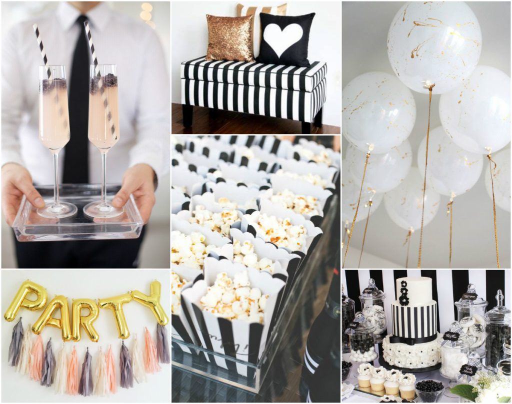 black and white party